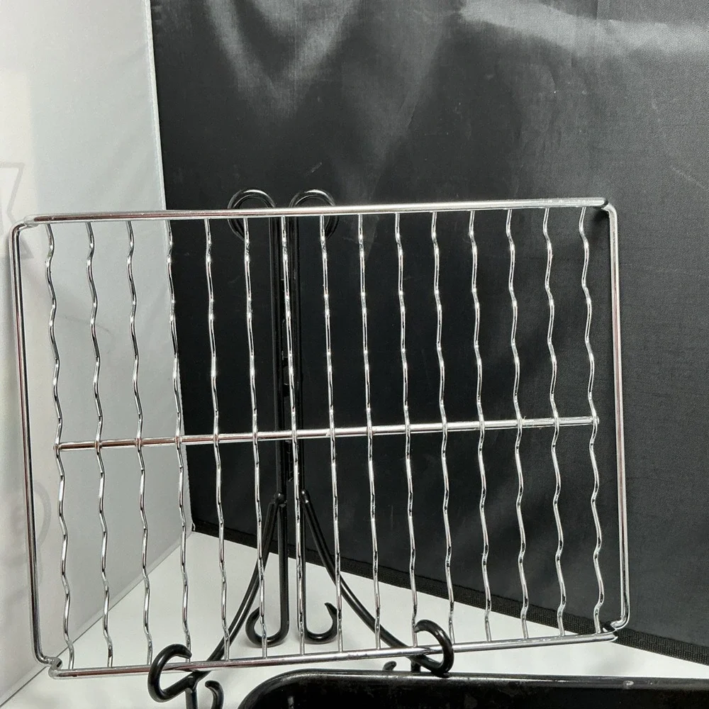 KitchenAid KCO1005OB Toaster Oven Wave Broiler Pan & Rack OEM 8212126 8212127